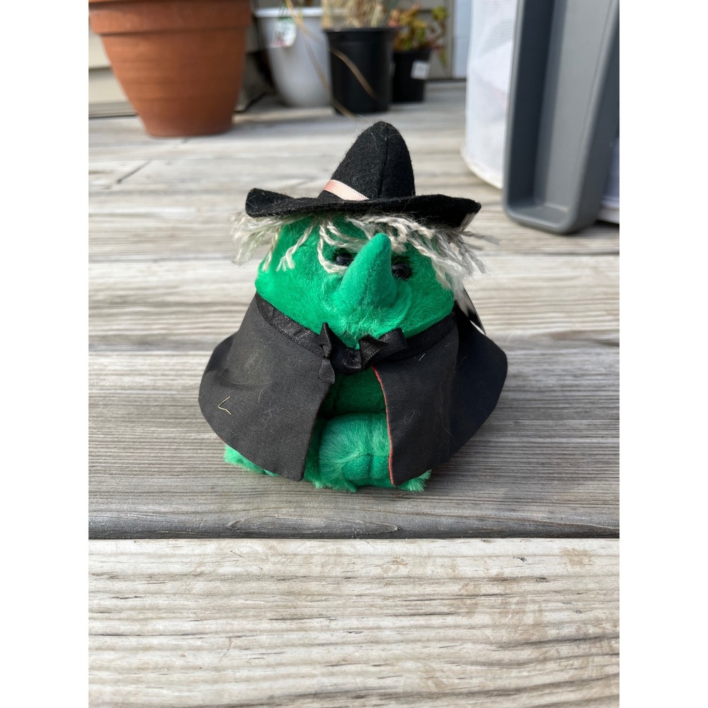 Puffkins‎ Collection Hazel Witch Plush Swibco 1994 Halloween Stuffed Animal Toy